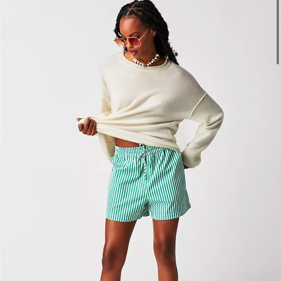 Free People Addie Cashmere Pullover in Whey